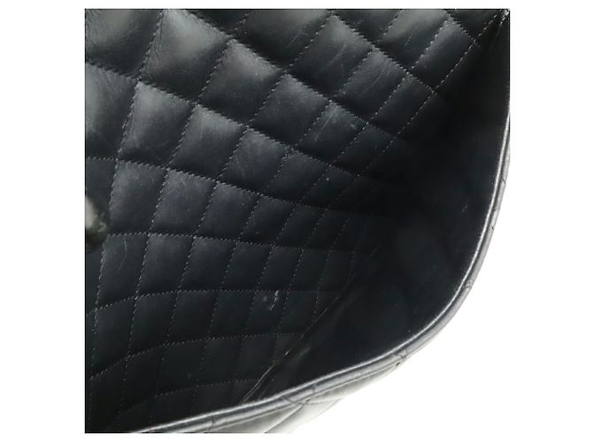 Große Schultertasche Chanel Cambon Line Coco Mark Schwarz Pink - Ansicht 9