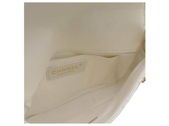 CHANEL Matelassé Schultertasche mit Kette Schwarz Roh - Ansicht 6