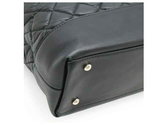 CHANEL Matelassé Coco Mark Portobello Tote Tasche Schwarz - Ansicht 4