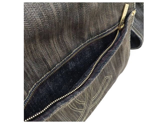 Borsa a Spalla in Denim Chanel - vista 10