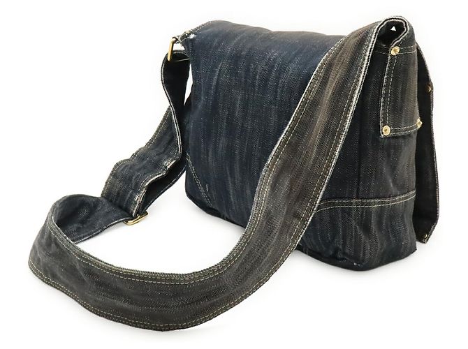 Borsa a Spalla in Denim Chanel - vista 3