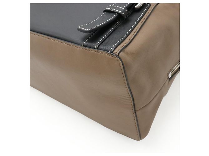 Loewe Goya Rindsleder Rucksack Braun Schwarz - Ansicht 4