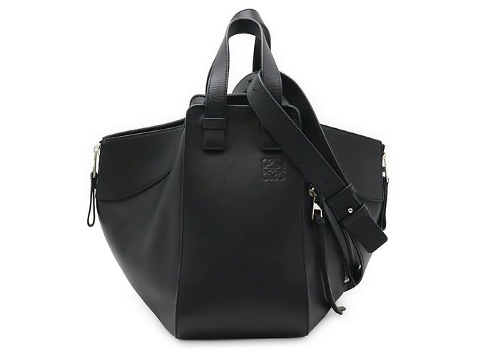 Borsa a mano in pelle nera Hammock Loewe Nero - vista 2