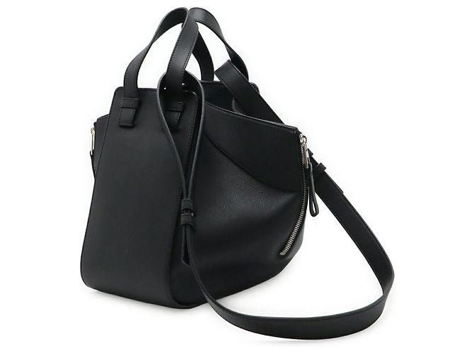 Borsa a mano in pelle nera Hammock Loewe Nero - vista 3