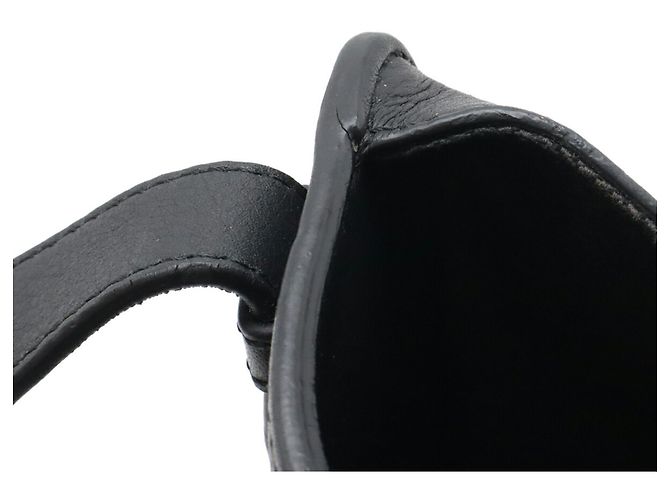 Borsa a mano in pelle nera Hammock Loewe Nero - vista 7