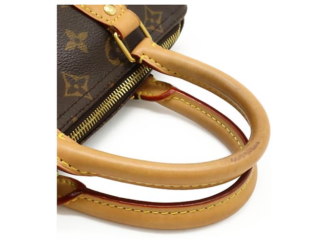 Borsa Louis Vuitton Monogram Speedy Bandolere 25 Marrone - vista 5