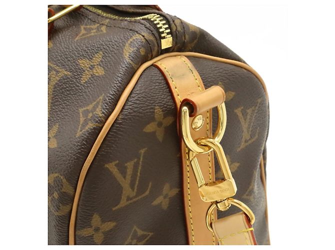 Borsa Louis Vuitton Monogram Speedy Bandolere 25 Marrone - vista 9