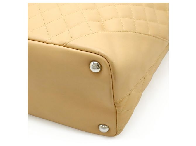 Große Schultertasche Chanel Cambon Line Coco Mark Beige Gelb - Ansicht 4