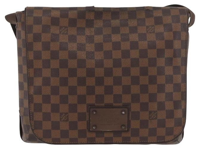 LOUIS VUITTON Borsa a Spalla Brooklyn MM Damier Ebene N51211 LV Auth bs35045 - vista 13