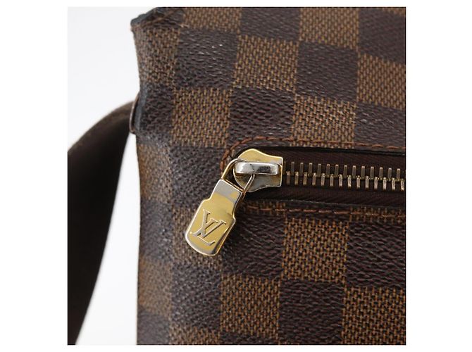 LOUIS VUITTON Borsa a Spalla Brooklyn MM Damier Ebene N51211 LV Auth bs35045 - vista 17