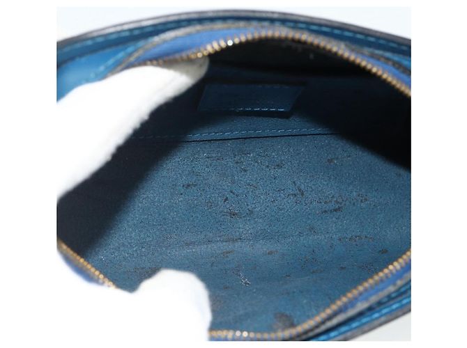 LOUIS VUITTON Pochette Dauphine PM Epi Blu M48445 LV Auth 177339 - vista 10
