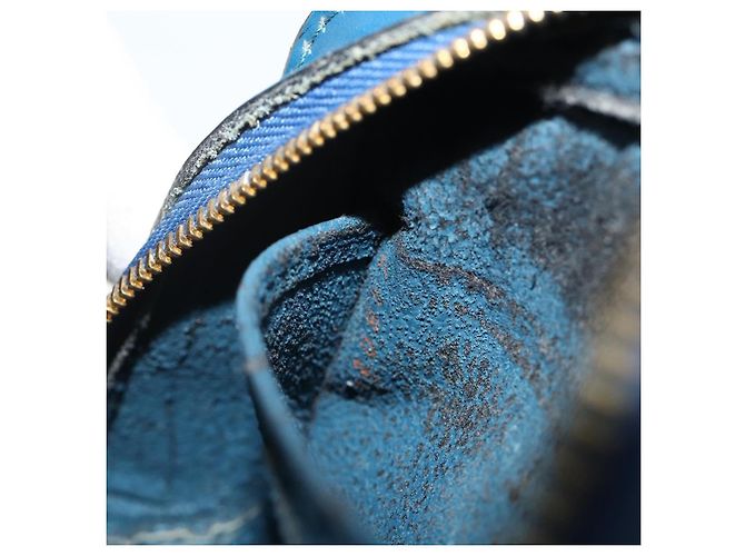 LOUIS VUITTON Pochette Dauphine PM Epi Blu M48445 LV Auth 177339 - vista 12