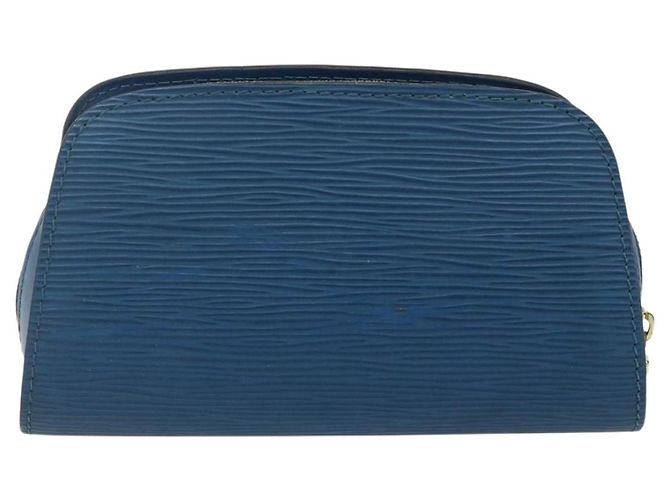 LOUIS VUITTON Pochette Dauphine PM Epi Blu M48445 LV Auth 177339 - vista 2
