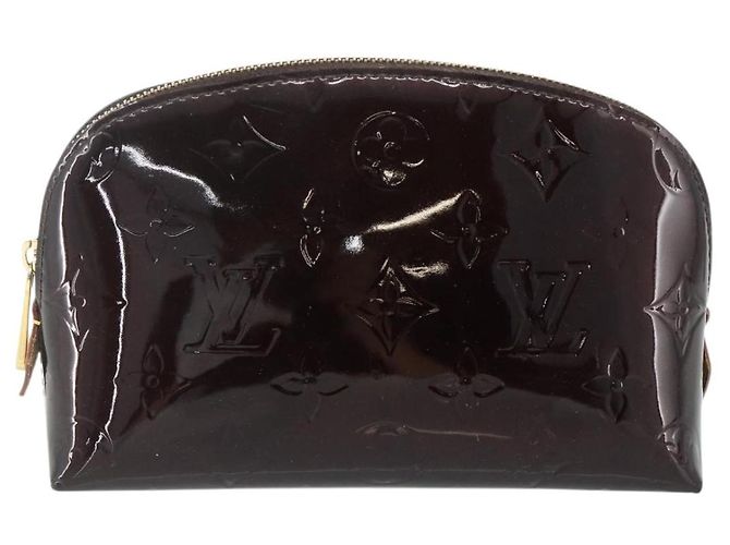 LOUIS VUITTON Pochette Cosmetica Vernis PM Amarante M91495 LV Auth 177298 Bordò - vista 13