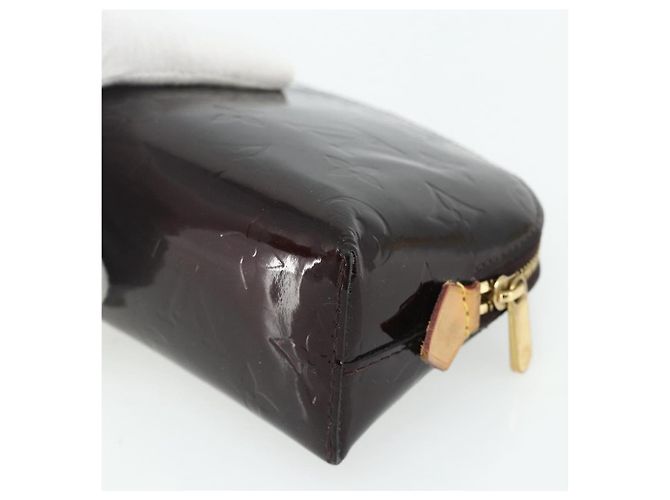 LOUIS VUITTON Pochette Cosmetica Vernis PM Amarante M91495 LV Auth 177298 Bordò - vista 15