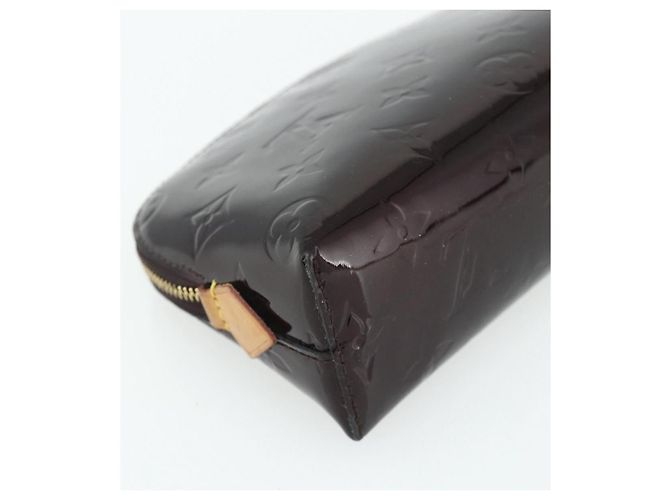 LOUIS VUITTON Pochette Cosmetica Vernis PM Amarante M91495 LV Auth 177298 Bordò - vista 16
