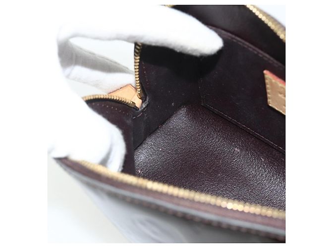 LOUIS VUITTON Pochette Cosmetica Vernis PM Amarante M91495 LV Auth 177298 Bordò - vista 18