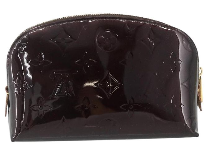 LOUIS VUITTON Pochette Cosmetica Vernis PM Amarante M91495 LV Auth 177298 Bordò - vista 2