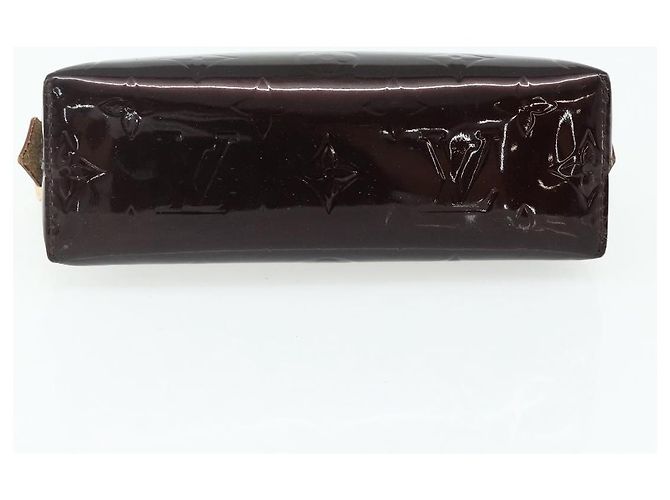 LOUIS VUITTON Pochette Cosmetica Vernis PM Amarante M91495 LV Auth 177298 Bordò - vista 6