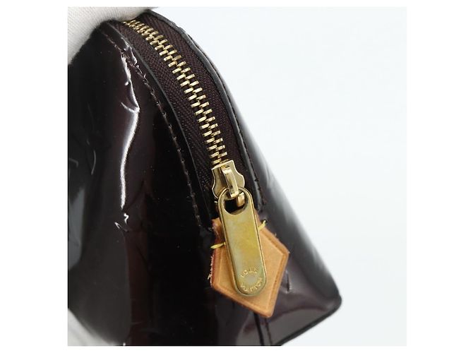 LOUIS VUITTON Pochette Cosmetica Vernis PM Amarante M91495 LV Auth 177298 Bordò - vista 8