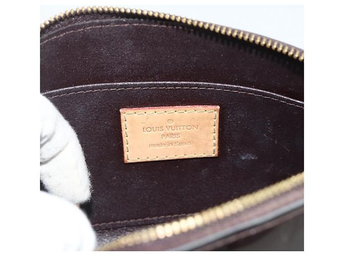 LOUIS VUITTON Pochette Cosmetica Vernis PM Amarante M91495 LV Auth 177298 Bordò - vista 9