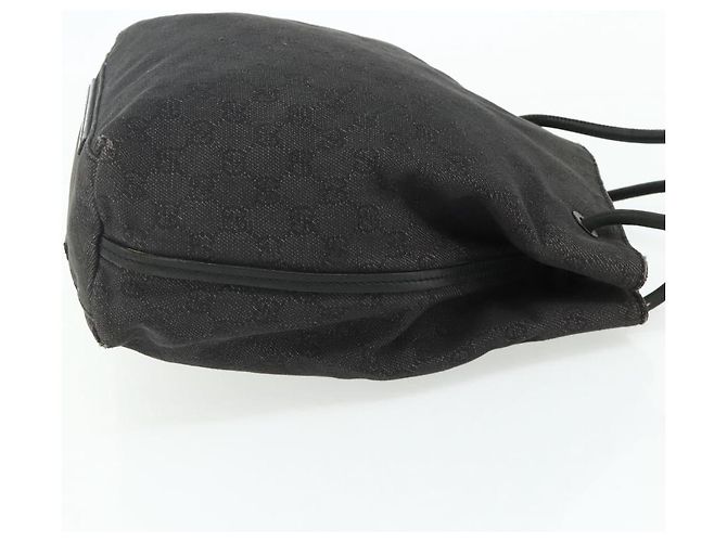 Borsa Tote GG Canvas Gucci Nera 101341 Auth 177247 Nero - vista 5