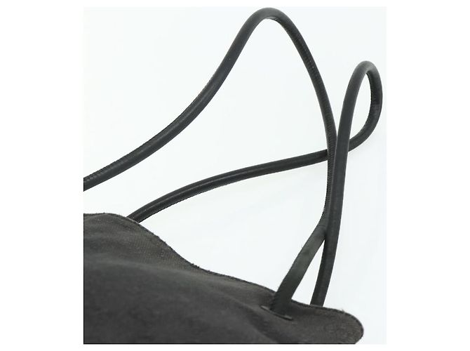 Borsa Tote GG Canvas Gucci Nera 101341 Auth 177247 Nero - vista 8