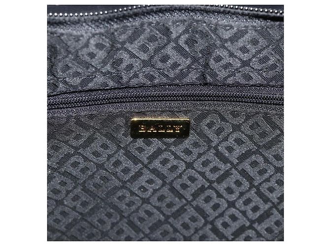 BALLY Borsa a Spalla in Pelle Nera e Oro Auth 158223 Nero D'oro - vista 15