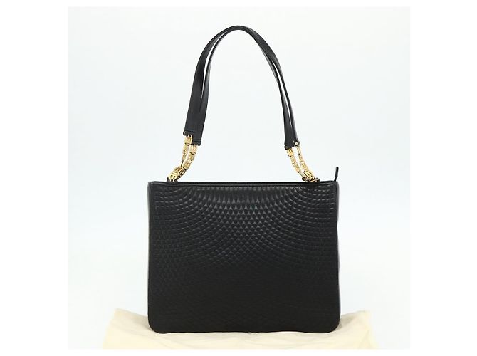 BALLY Borsa a Spalla in Pelle Nera e Oro Auth 158223 Nero D'oro - vista 23