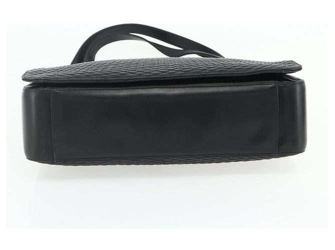 BALLY Borsa a Spalla in Pelle Nera e Oro Auth 158223 Nero D'oro - vista 9