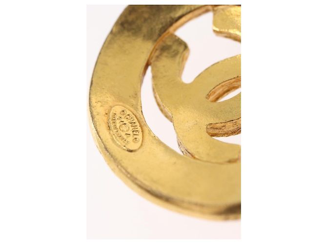 Chaveiro CHANEL em metal dourado CC Auth bs35092M - vista 10