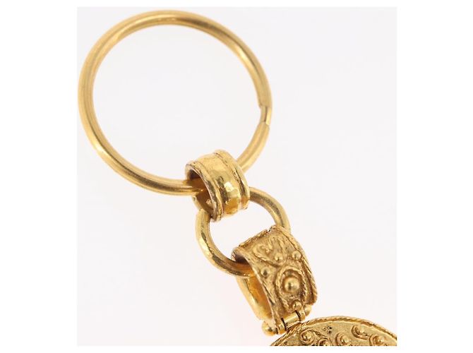 Chaveiro CHANEL em metal dourado CC Auth bs35092M - vista 5