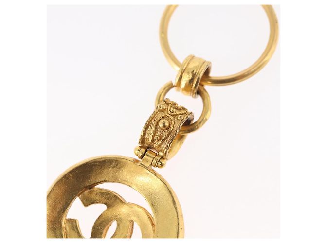 Chaveiro CHANEL em metal dourado CC Auth bs35092M - vista 8