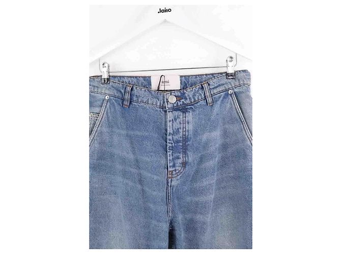 Ami Jeans larghi blu - vista 2