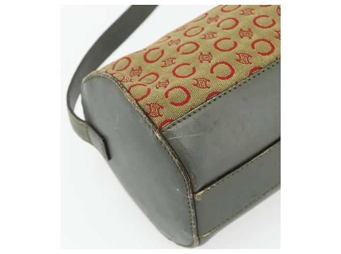 16 Céline Borsa a Spalla in Tela Macadam C di CELINE Beige Oro Auth fm5324 D'oro - vista 11