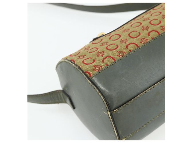16 Céline Borsa a Spalla in Tela Macadam C di CELINE Beige Oro Auth fm5324 D'oro - vista 13