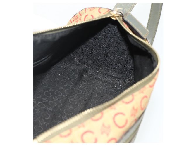 16 Céline Borsa a Spalla in Tela Macadam C di CELINE Beige Oro Auth fm5324 D'oro - vista 17