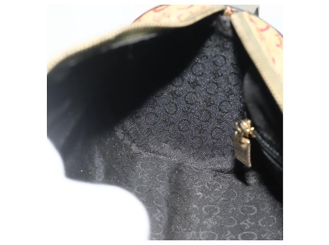 16 Céline Borsa a Spalla in Tela Macadam C di CELINE Beige Oro Auth fm5324 D'oro - vista 18