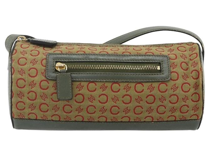 16 Céline Borsa a Spalla in Tela Macadam C di CELINE Beige Oro Auth fm5324 D'oro - vista 2