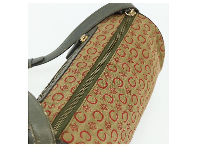 16 Céline Borsa a Spalla in Tela Macadam C di CELINE Beige Oro Auth fm5324 D'oro - vista 6
