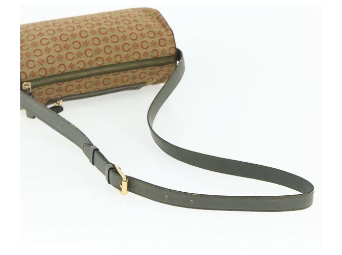 16 Céline Borsa a Spalla in Tela Macadam C di CELINE Beige Oro Auth fm5324 D'oro - vista 7