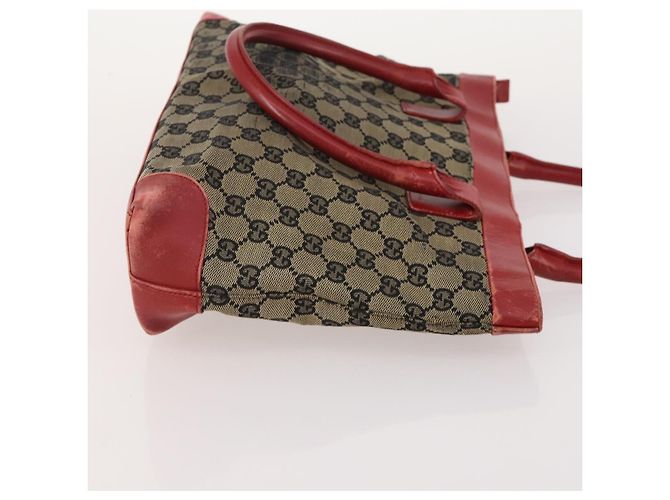 Borsa a Spalla GG Canvas Gucci Nylon 3 Pezzi Beige Nero Auth ti3900 - vista 11