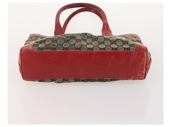 Borsa a Spalla GG Canvas Gucci Nylon 3 Pezzi Beige Nero Auth ti3900 - vista 14