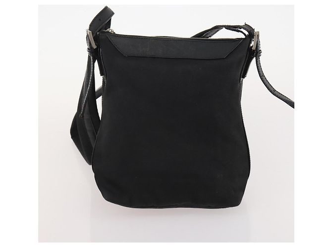 Borsa a Spalla GG Canvas Gucci Nylon 3 Pezzi Beige Nero Auth ti3900 - vista 17