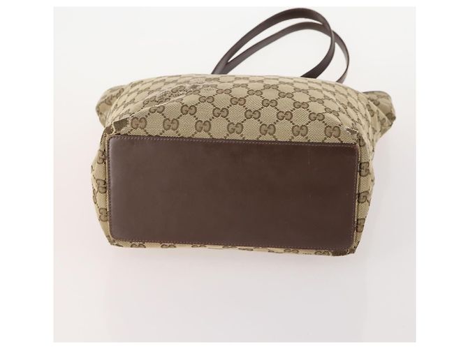 Borsa a Spalla GG Canvas Gucci Nylon 3 Pezzi Beige Nero Auth ti3900 - vista 7