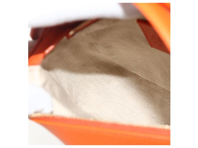 LOEWE - Mini borsa in pelle Ghibli Howl's Calcifer Puzzle 2way Arancione Auth 167270SM D'oro - vista 24