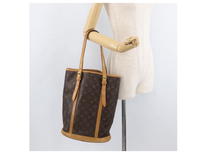 LOUIS VUITTON Borsa a Spalla Monogram Bucket GM M42236 LV Auth EC995 Monogramma - vista 21