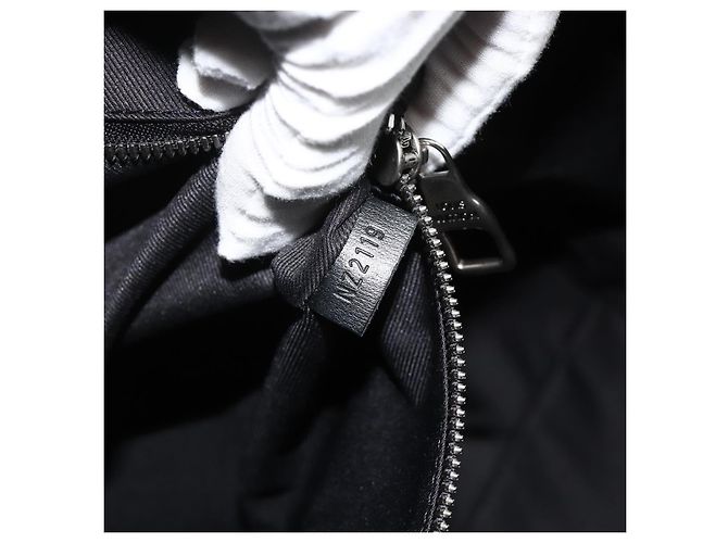LOUIS VUITTON Borsa Keepall Bandoulière 50 in Pelle Nera M55268 Auth 167262SM Nero - vista 12