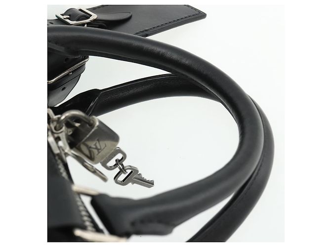 LOUIS VUITTON Borsa Keepall Bandoulière 50 in Pelle Nera M55268 Auth 167262SM Nero - vista 17