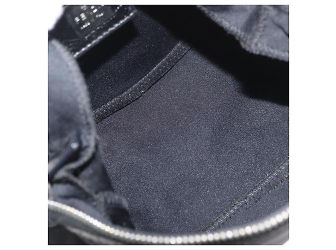 FENDI Handtasche aus Nylon Schwarz Silber Authentisch 177926 - Ansicht 11